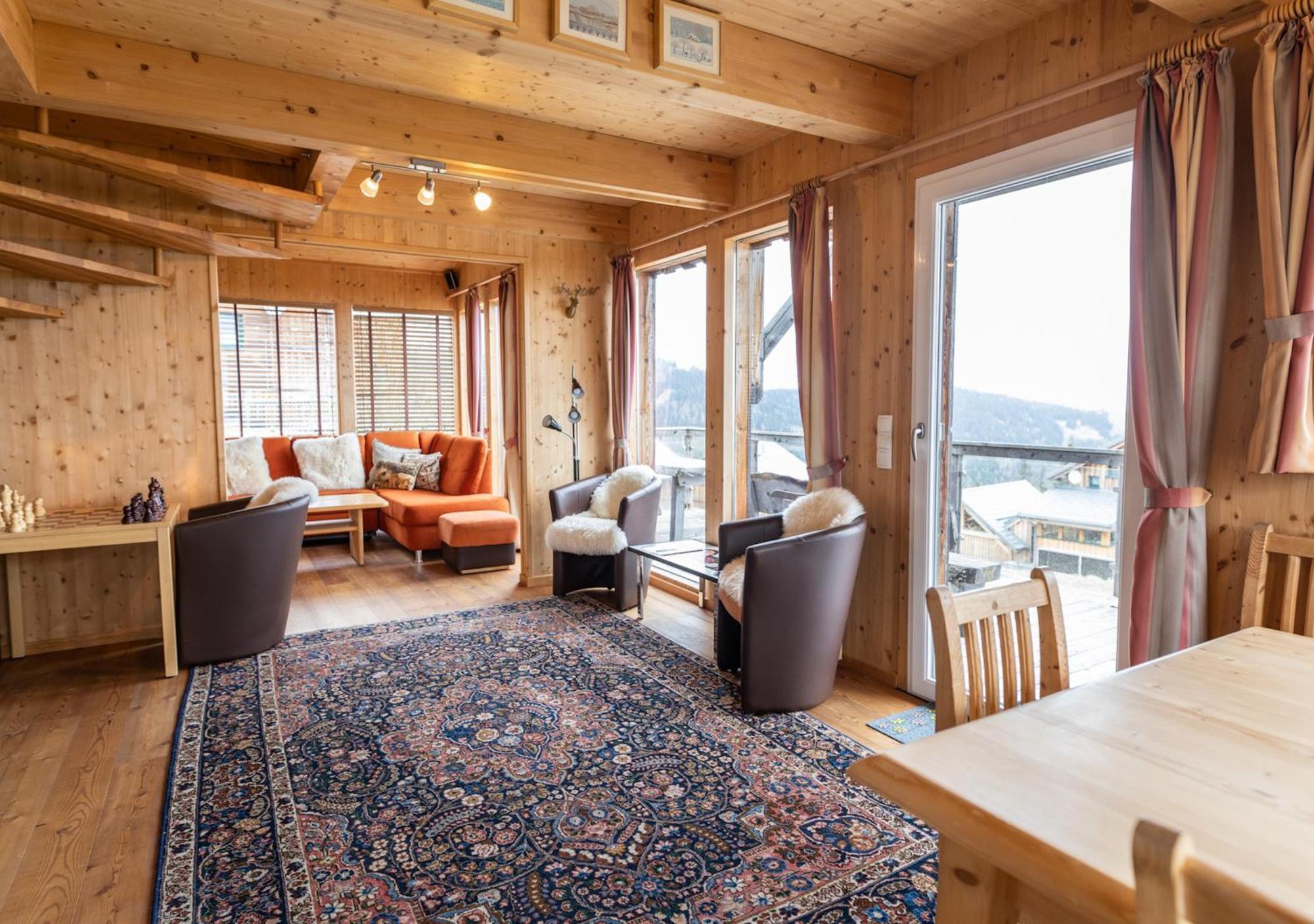 1A Chalet '4 Jahreszeiten' Ski Fahren Und Jacuzzi Mit Aussicht! Bad Sankt Leonhard im Lavanttal Luaran gambar